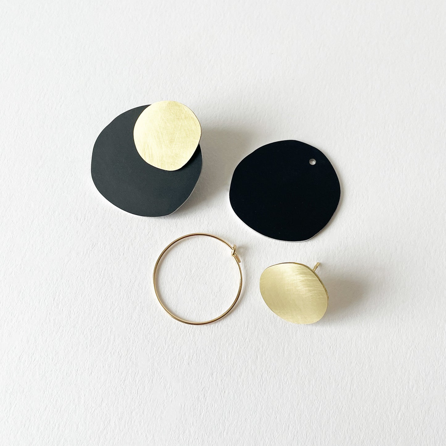 Brass Cast Earrings