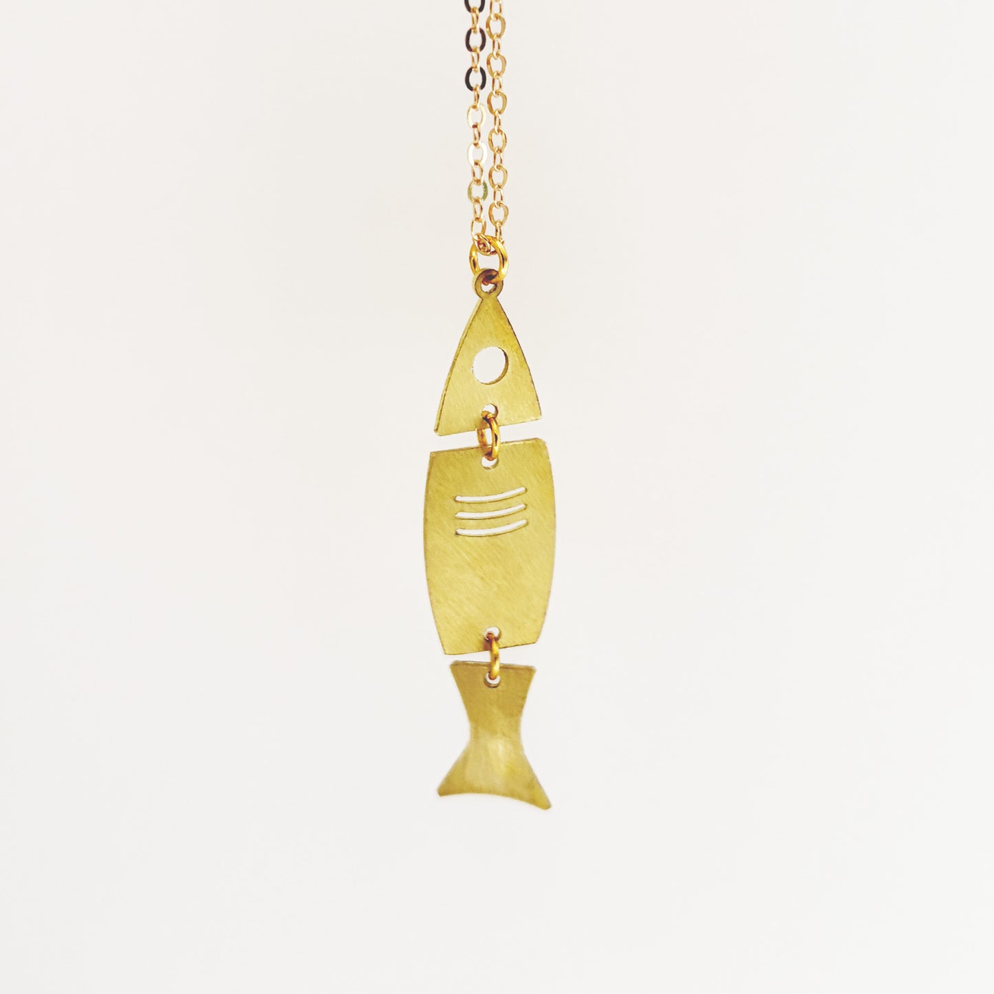 Brass Fish Necklace