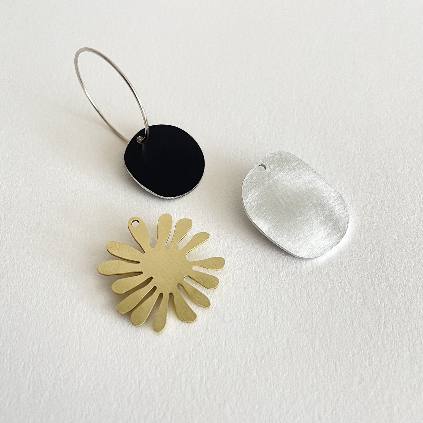 Flotsam Earrings Brass