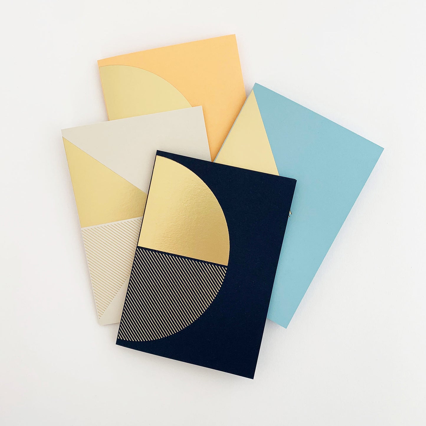 Reflex Card Brass & Navy