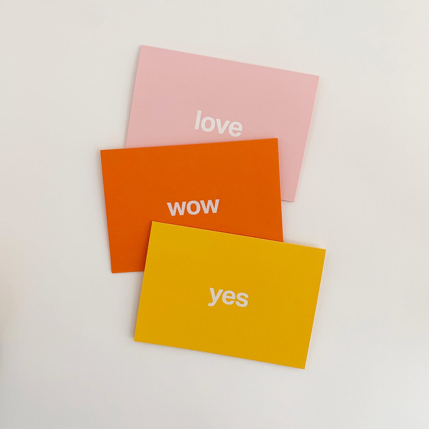 Wow Card White & Orange