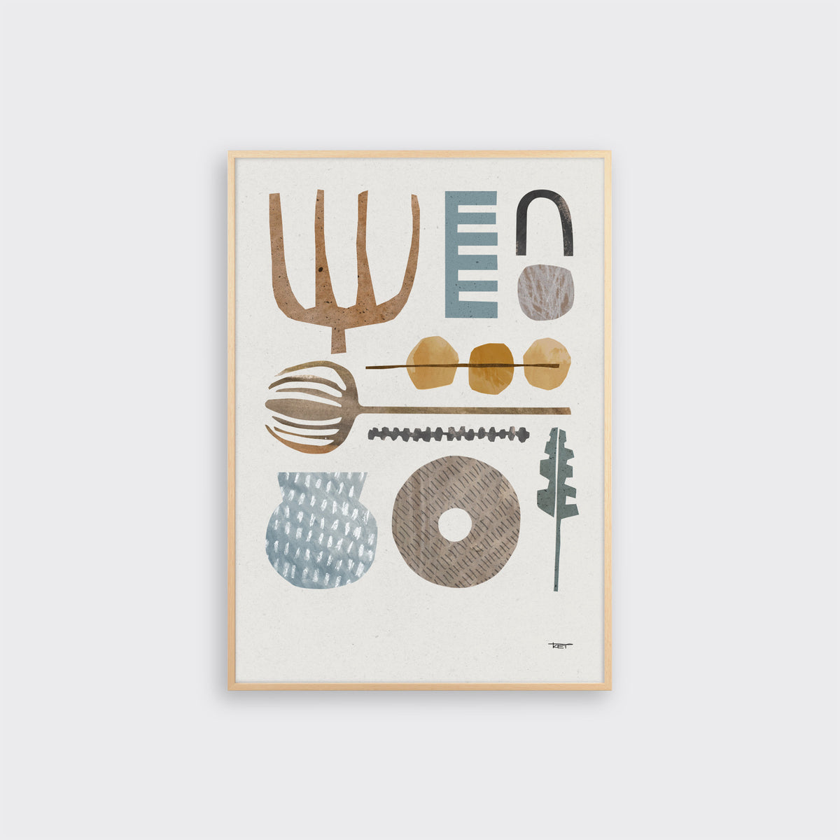 Field Collage Print
