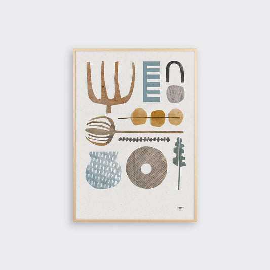 Field Collage Print