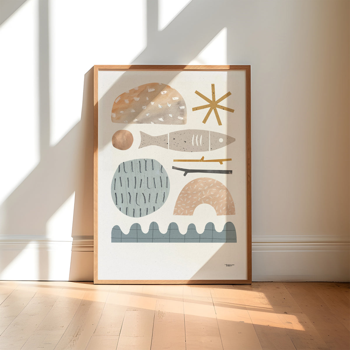 River Collage Print