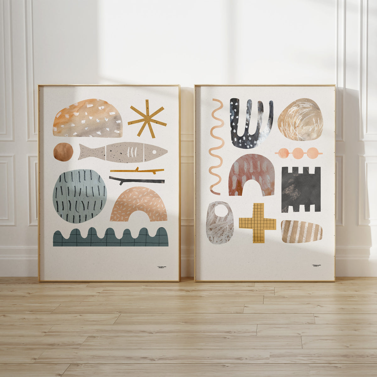 River Collage Print