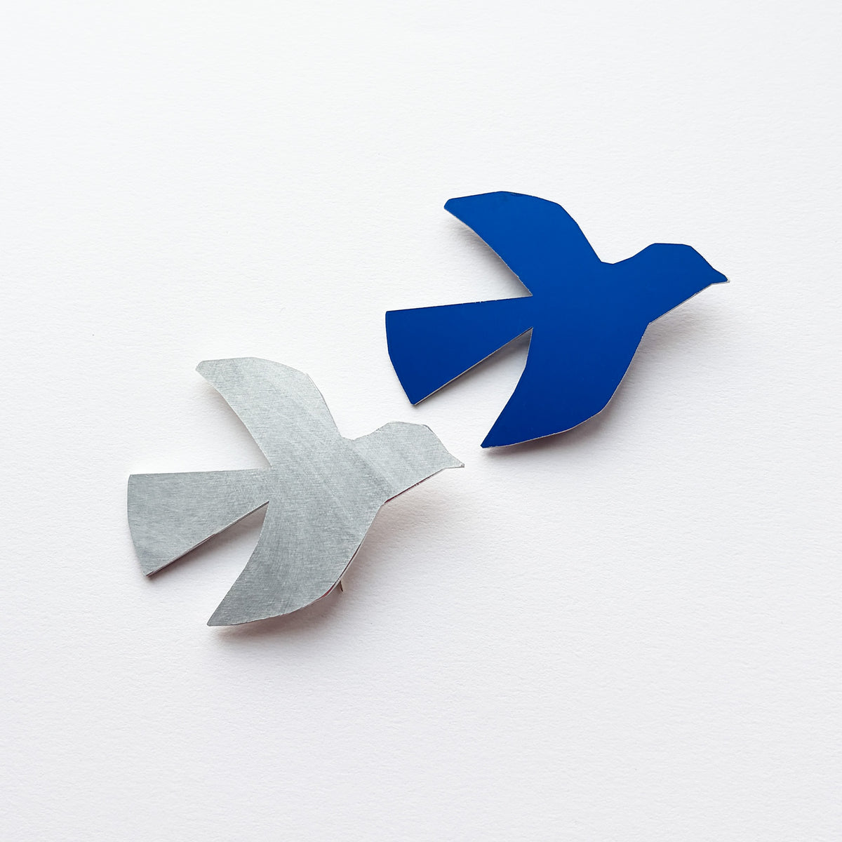 Cobalt Bird Pin