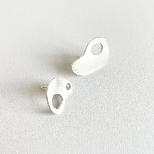Silver Aluminium Adder Earrings