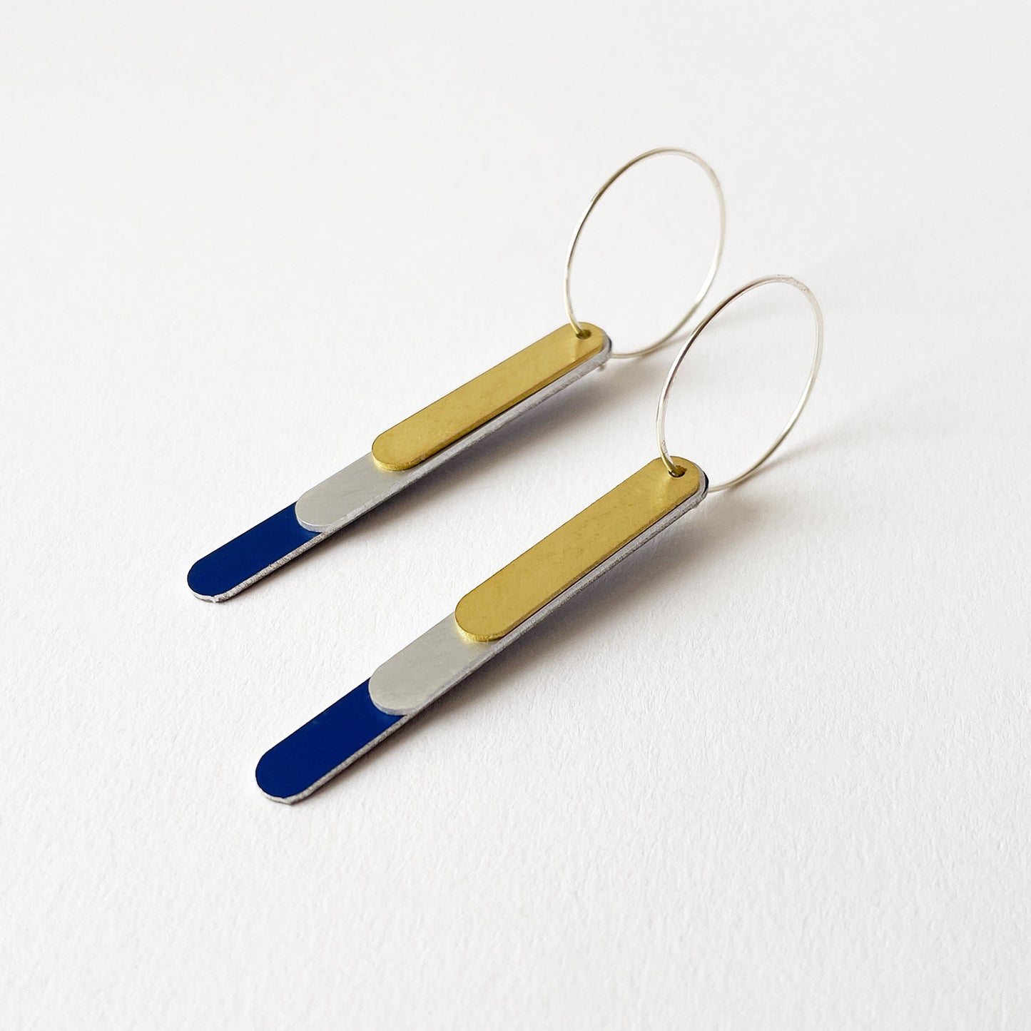 Capsule Drop Earrings Cobalt