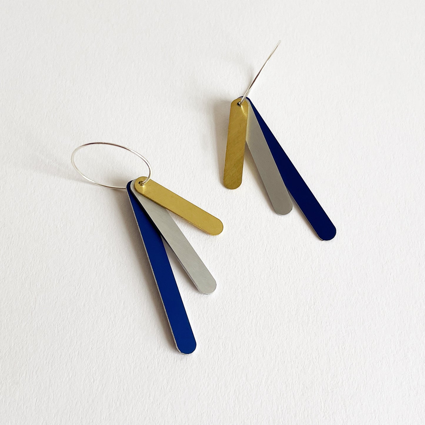 Capsule Drop Earrings Cobalt