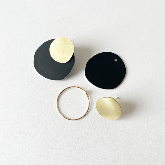 Brass Cast Earrings