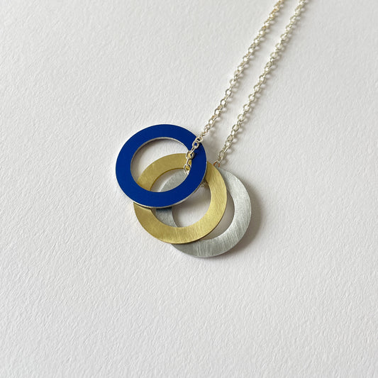 Hoops Necklace Cobalt