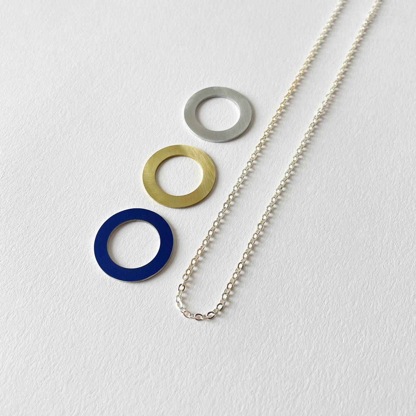 Hoops Necklace Cobalt