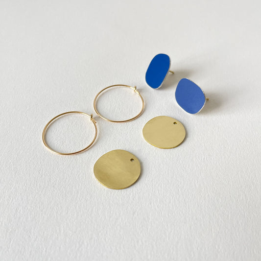Brass Skim Earrings