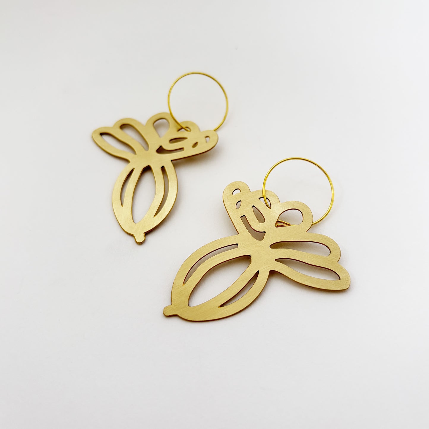 Brass Campion Earrings