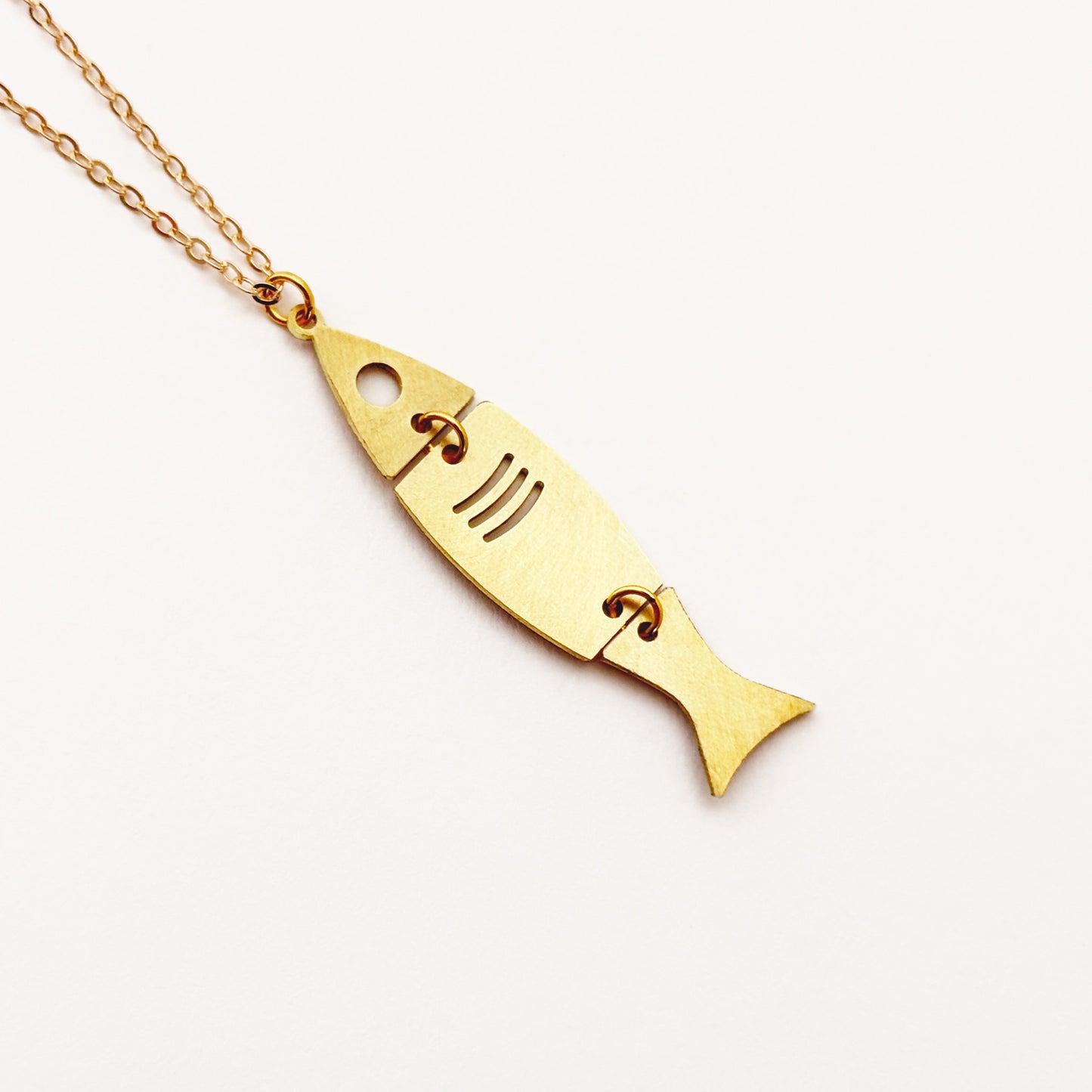 Brass Fish Necklace