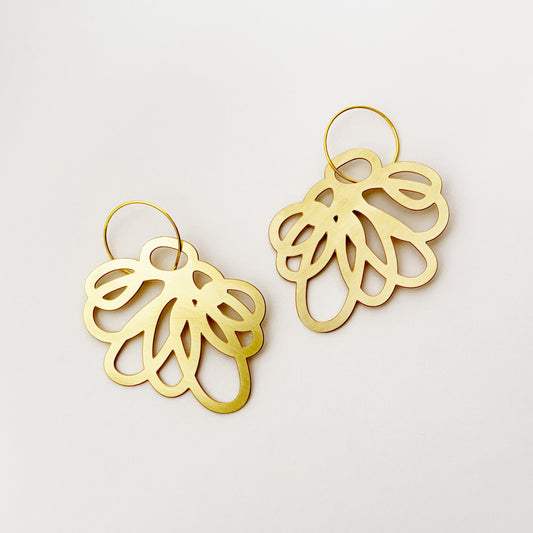 Brass Vetch Earrings