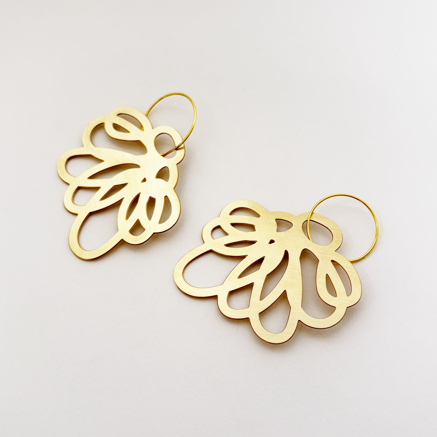 Brass Vetch Earrings