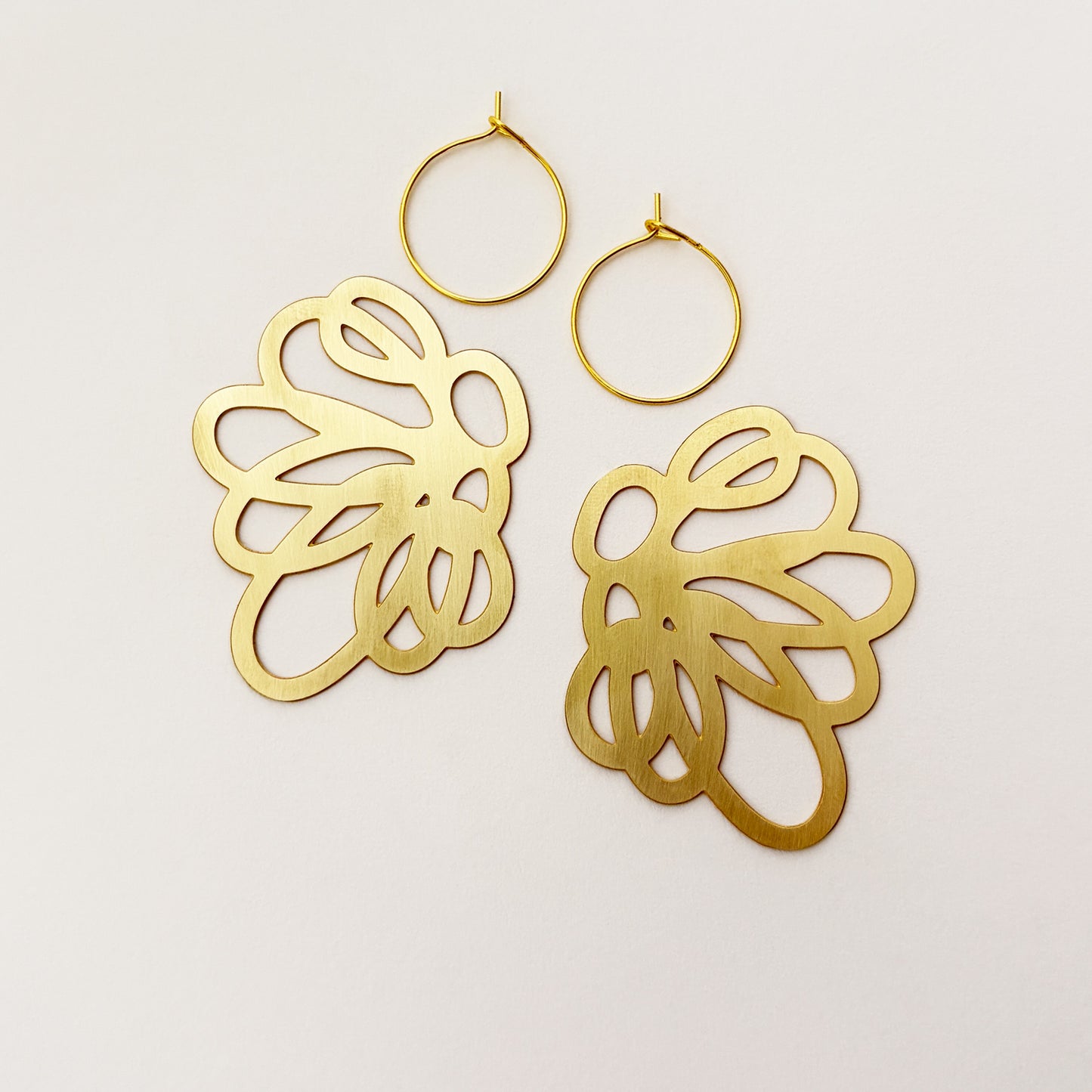 Brass Vetch Earrings
