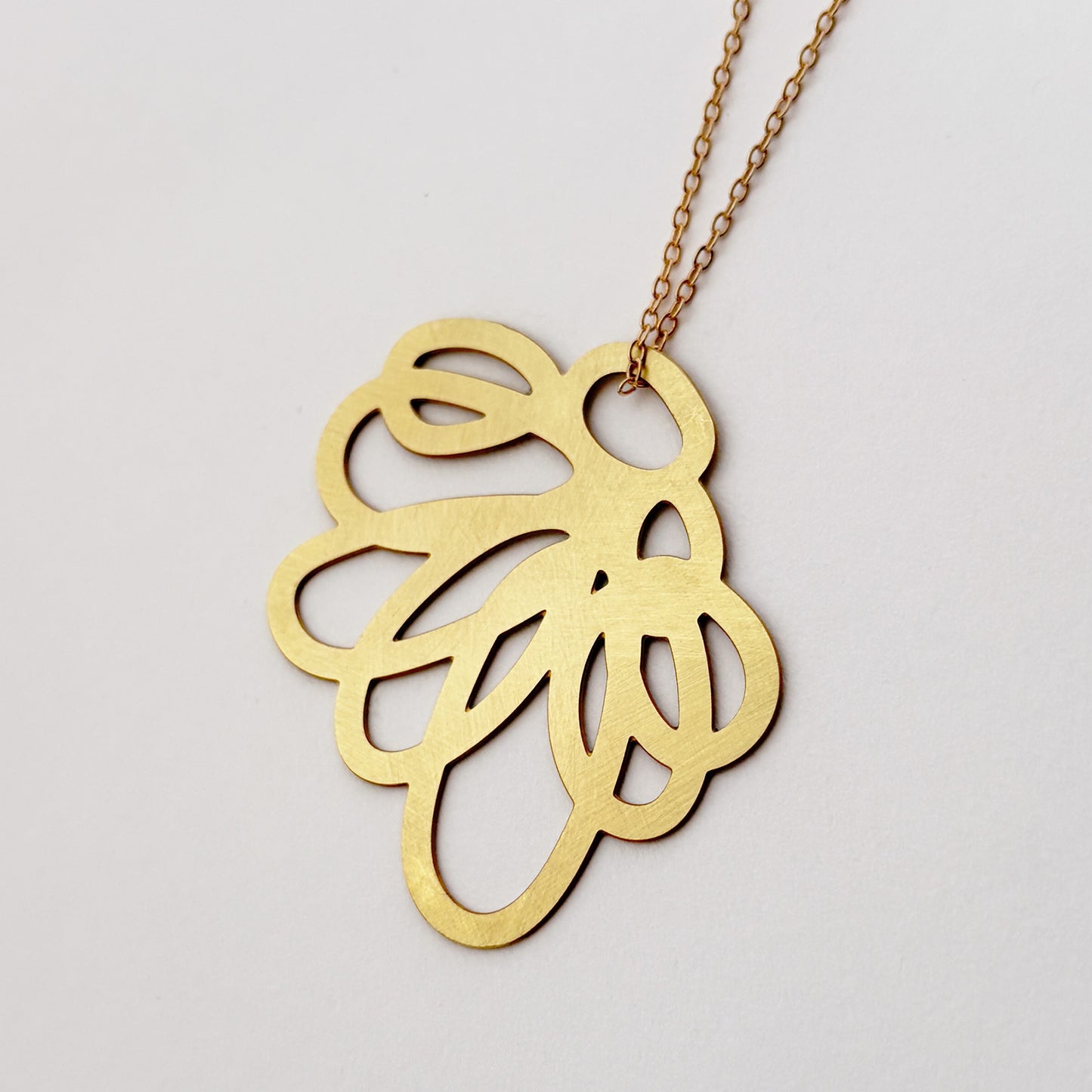 Brass Vetch Necklace