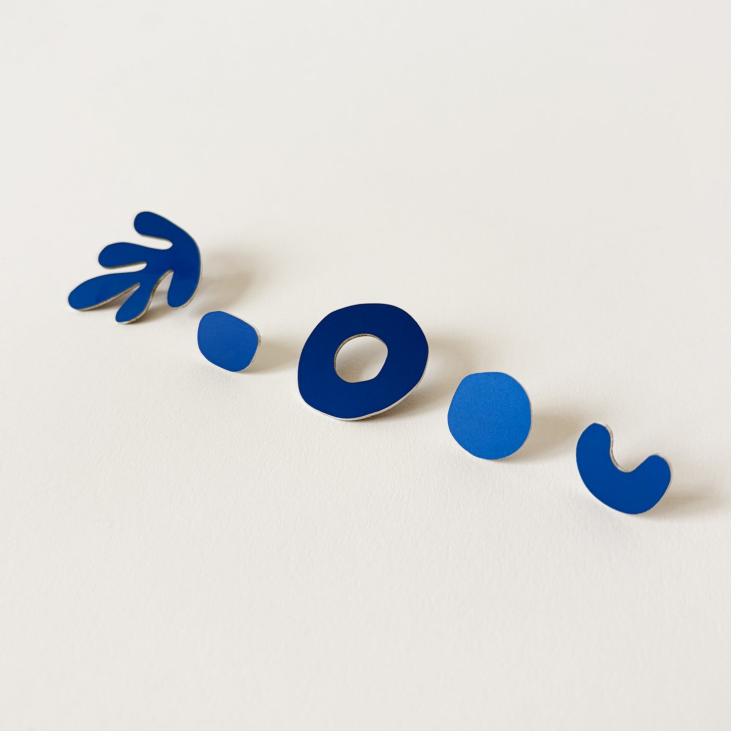 Cobalt Seaweed Earring Set