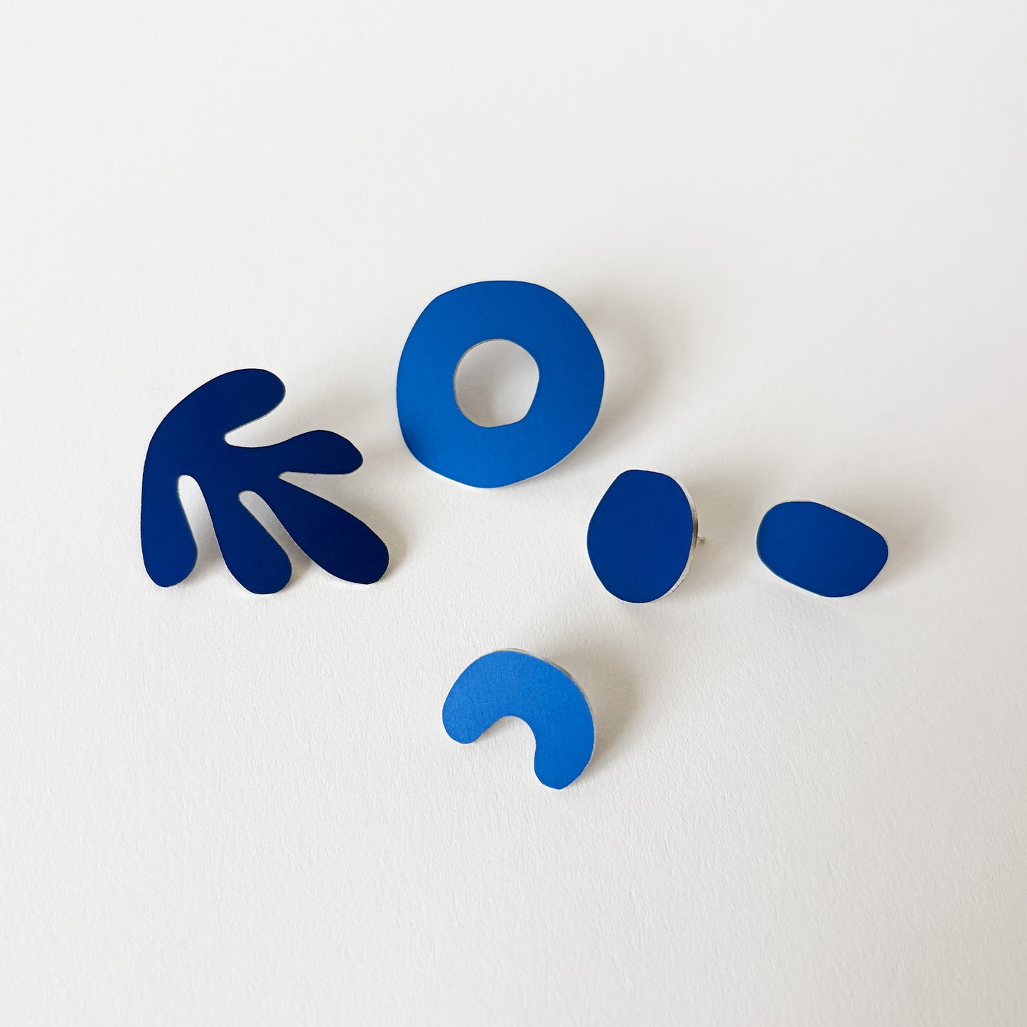 Cobalt Seaweed Earring Set