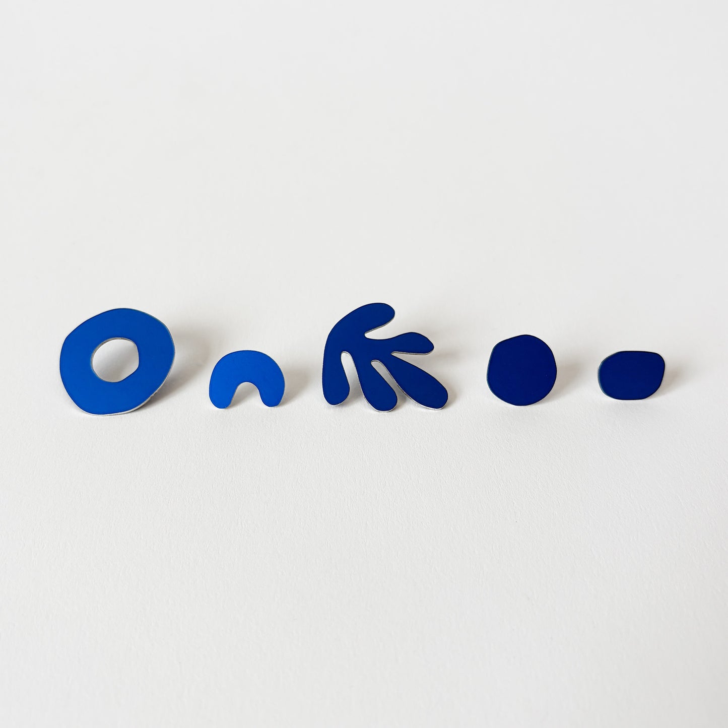 Cobalt Seaweed Earring Set