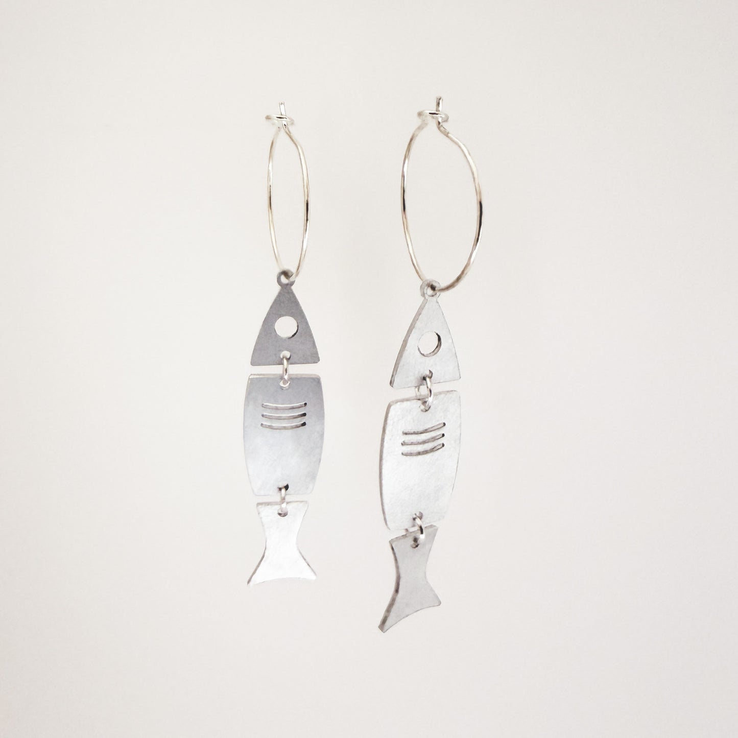 Steel Fish Earrings