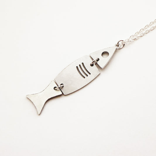 Steel Fish Necklace