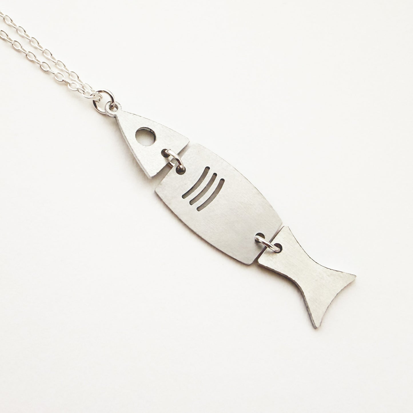 Steel Fish Necklace