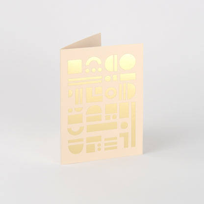 Artefact Card Brass & Peach