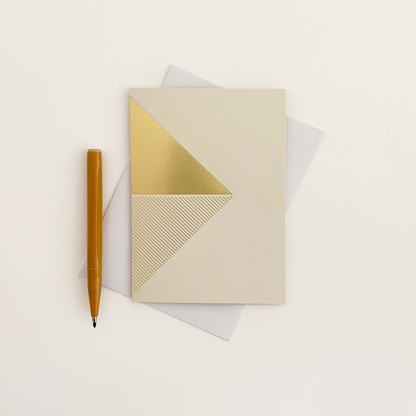 Reflex Card Brass & Mist