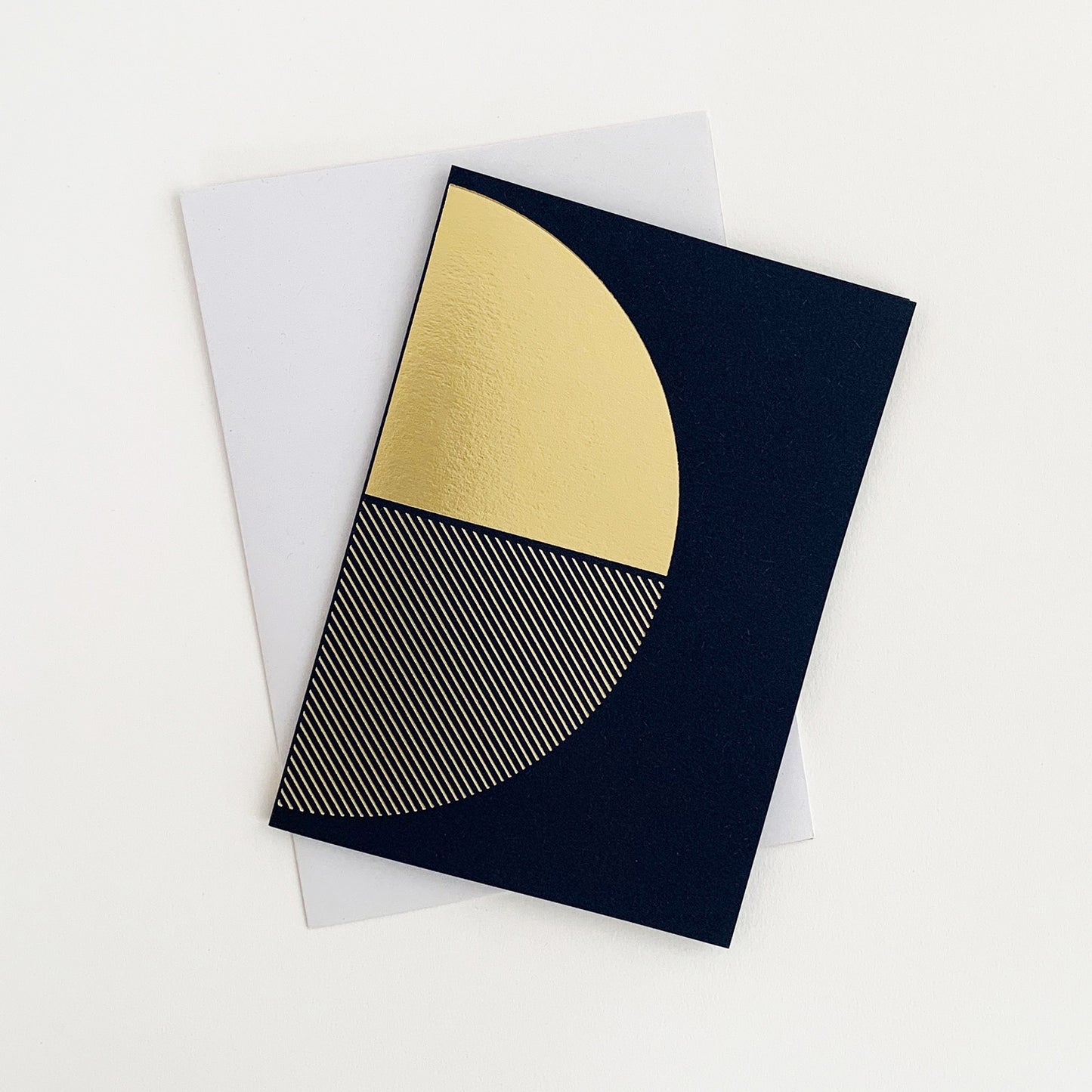 Reflex Card Brass & Navy
