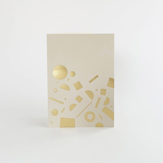 Scatter Card Brass & Mist