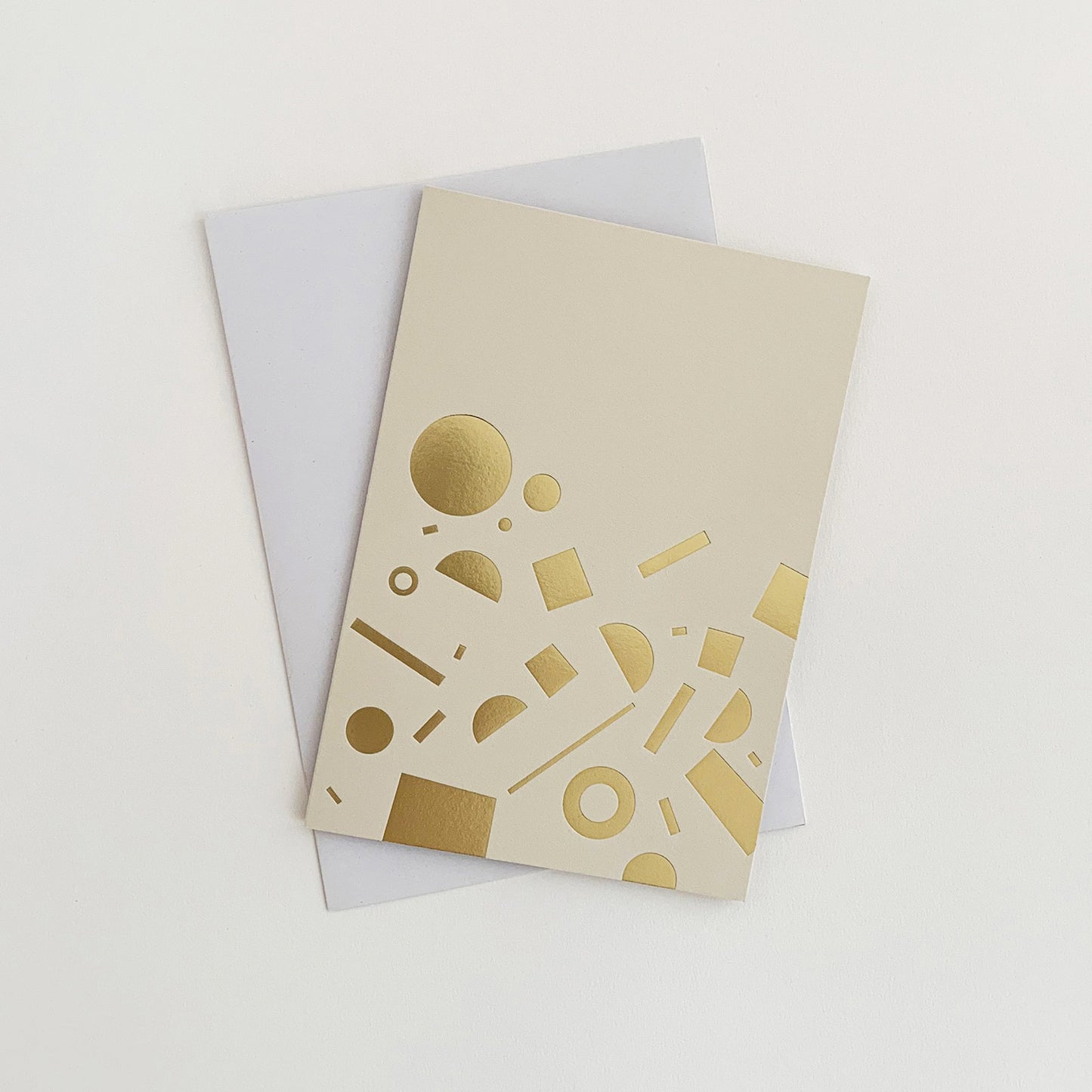 Scatter Card Brass & Mist
