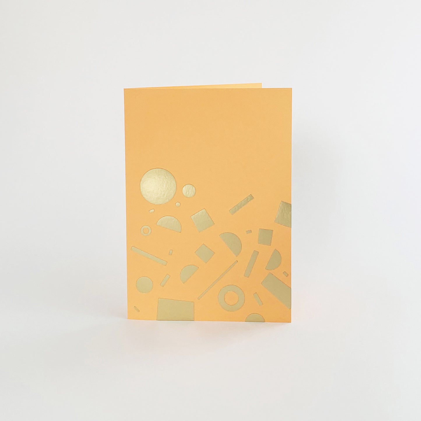 Scatter Card Brass & Peach