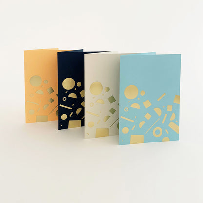 Scatter Card Brass & Peach