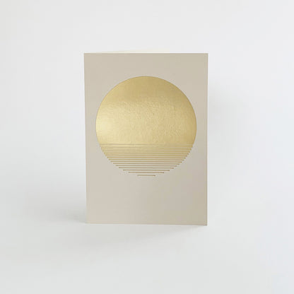 Sol Card Brass & Mist
