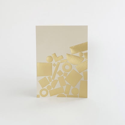 Stack Card Brass & Mist