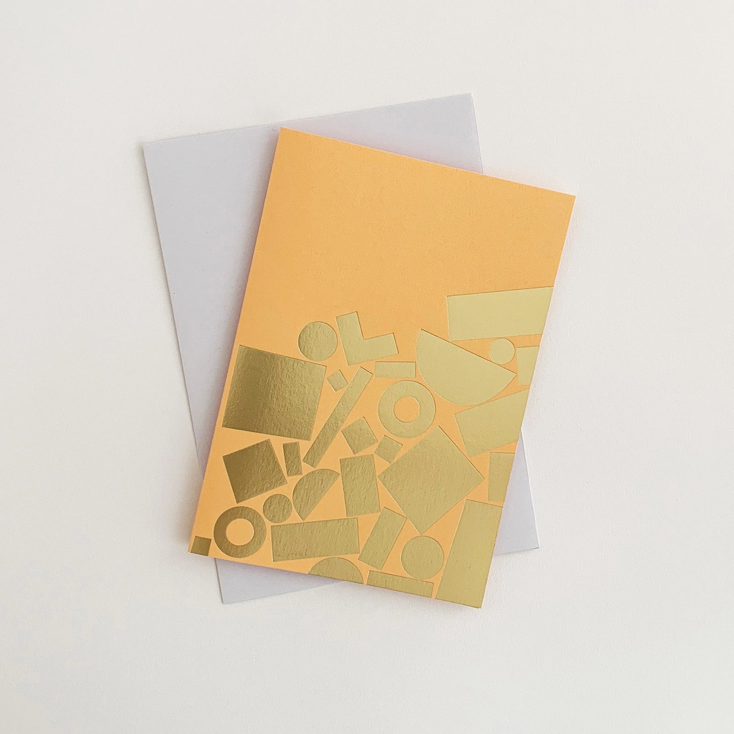 Stack Card Brass & Peach