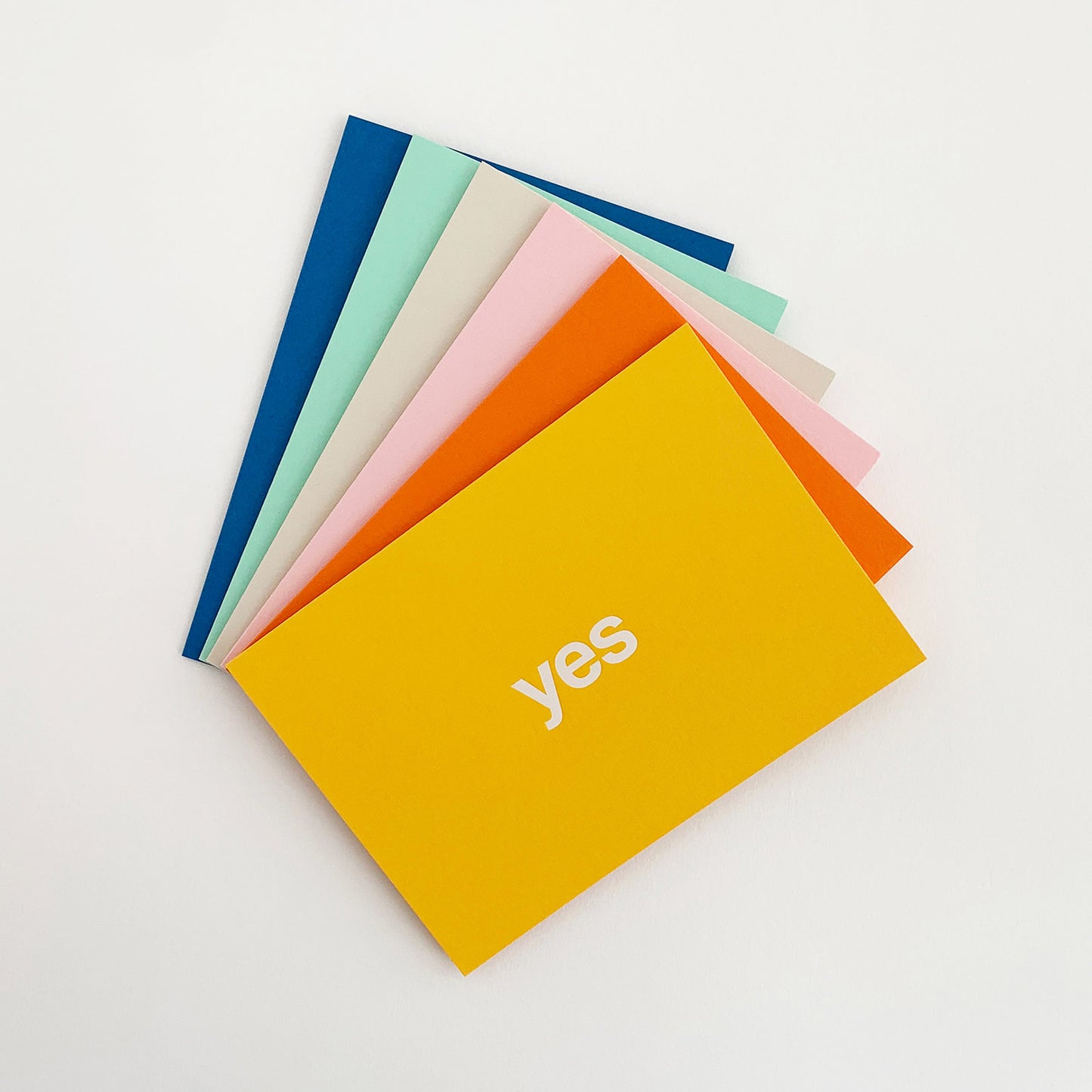 Yes Card White & Yellow