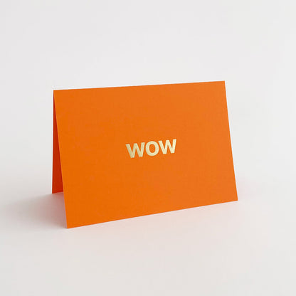 Wow Card Brass & Orange