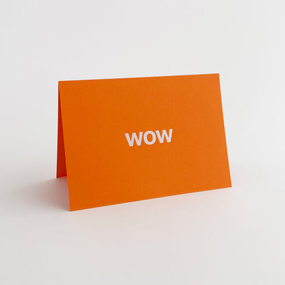 Wow Card White & Orange