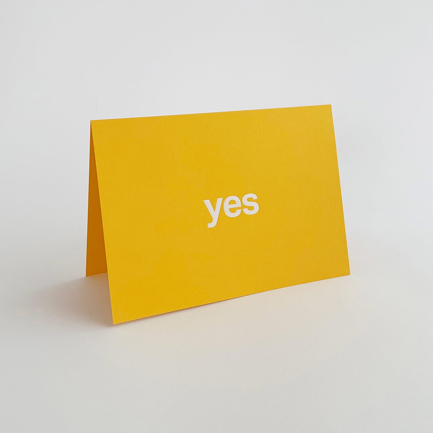 Yes Card White & Yellow